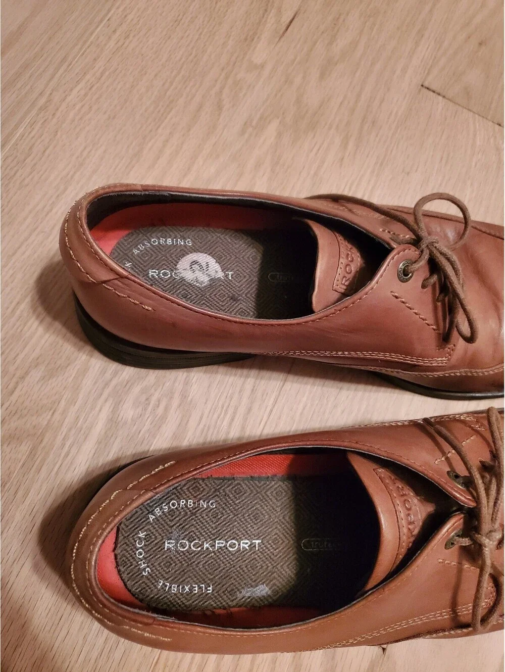 Rockport Brown Leather Wingtip Dress Shoes
